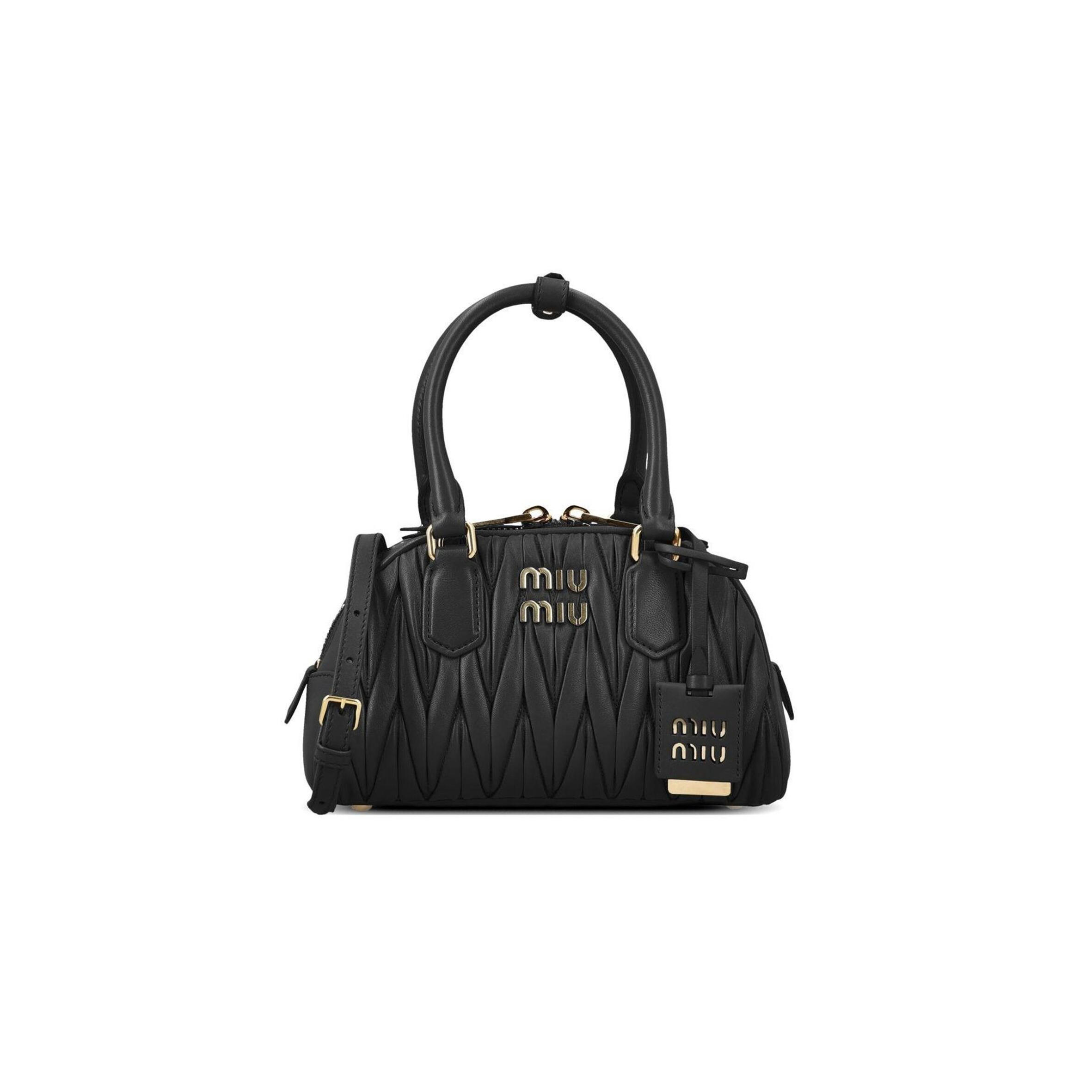 MIU MIU ARCADIE MATELASSÉ NAPPA LEATHER BAG 5BB191 (22*13*10.5cm)